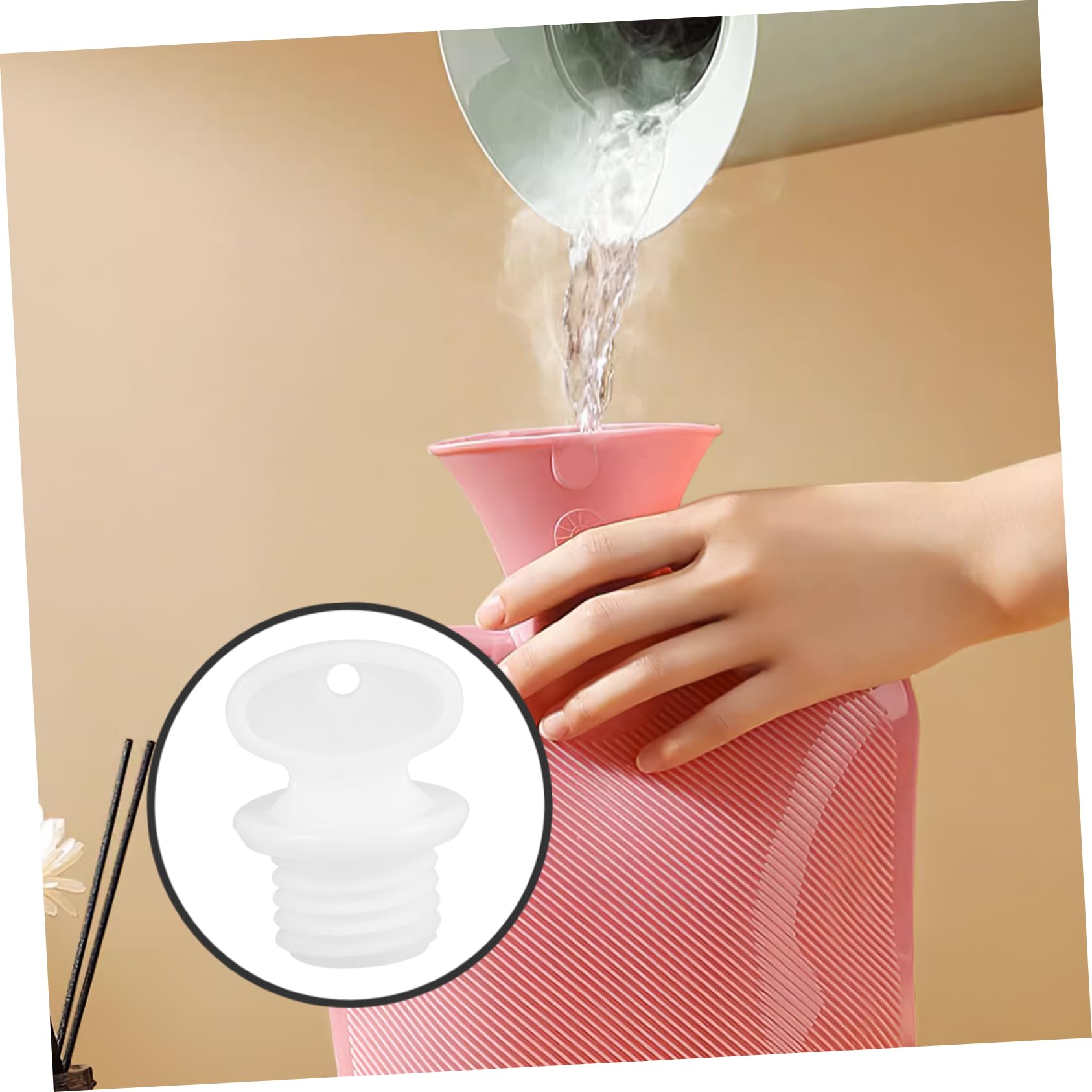 GLEAVI bouchon-fermeture-bouteille-eau-chaude, solution compacte pour garder la chaleur.