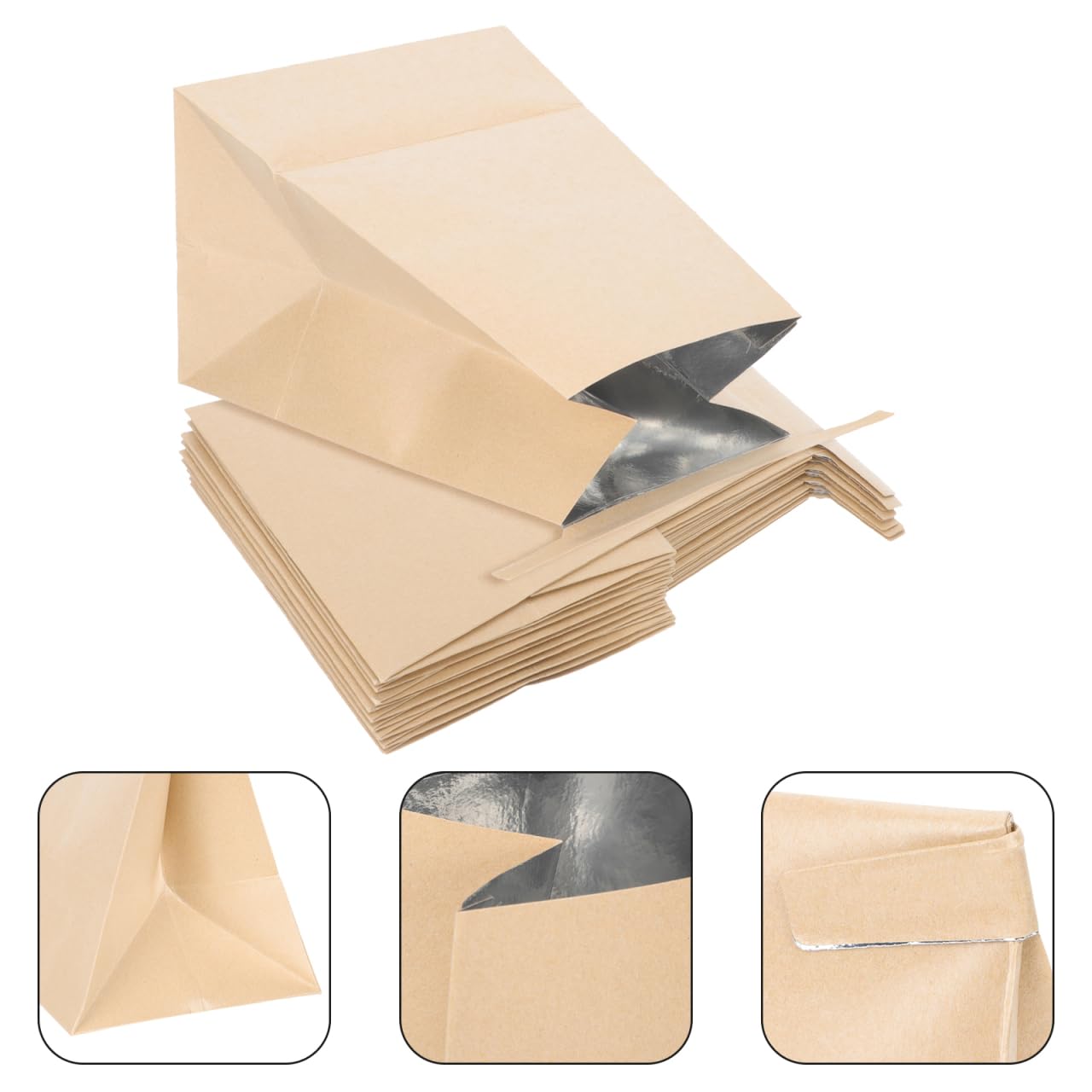 GLEAVI pack dix sacs émèse kraft, solution pratique pour les familles