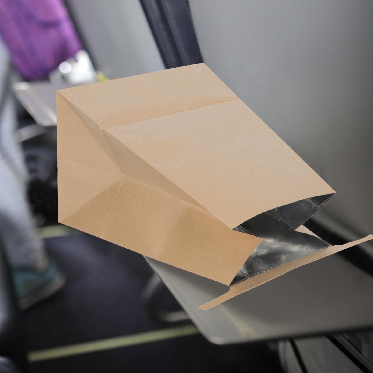 GLEAVI sacs vomi en papier kraft, parfait pour les voyages