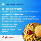 Glenmark Famotidine 20 mg — emballage détaillé avec informations utiles pour l’utilisateur.