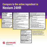Glenmark Esomeprazole: boîte de 42 capsules pratique pour le traitement continu.