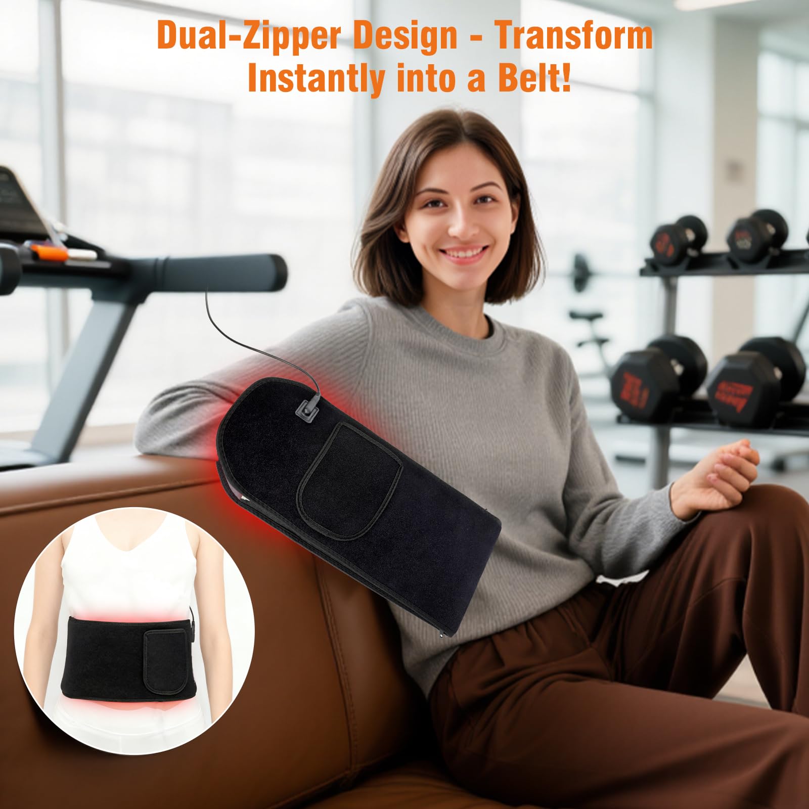 Ceinture Glentaxy lumière proche infrarouge pour relaxation musculaire