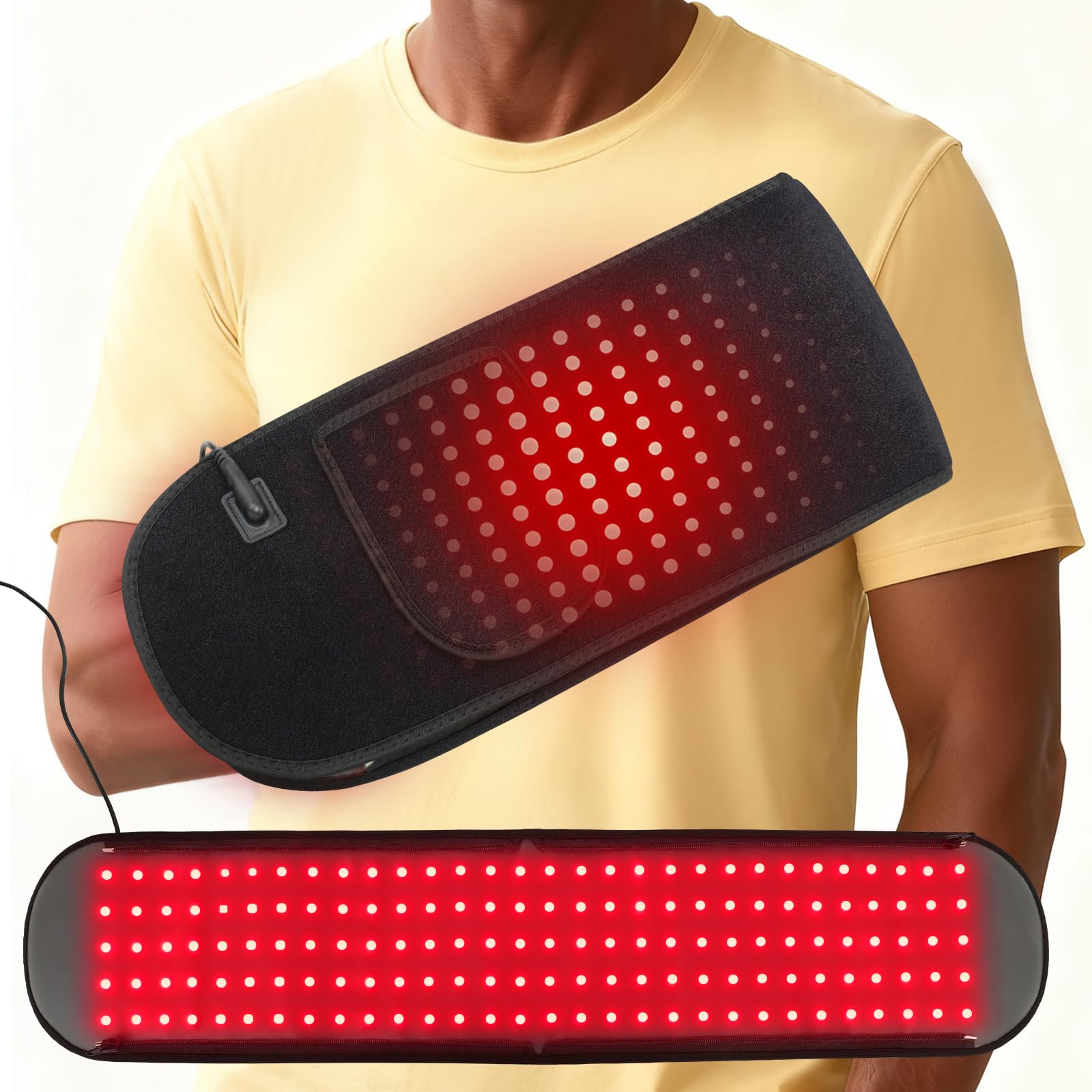 Glentaxy gants lumière rouge 360° pour stimuler la circulation des mains