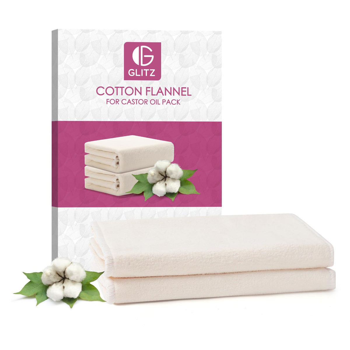 Compresse huile ricin par Glitz, utilisation propre et précise pour application ciblée.