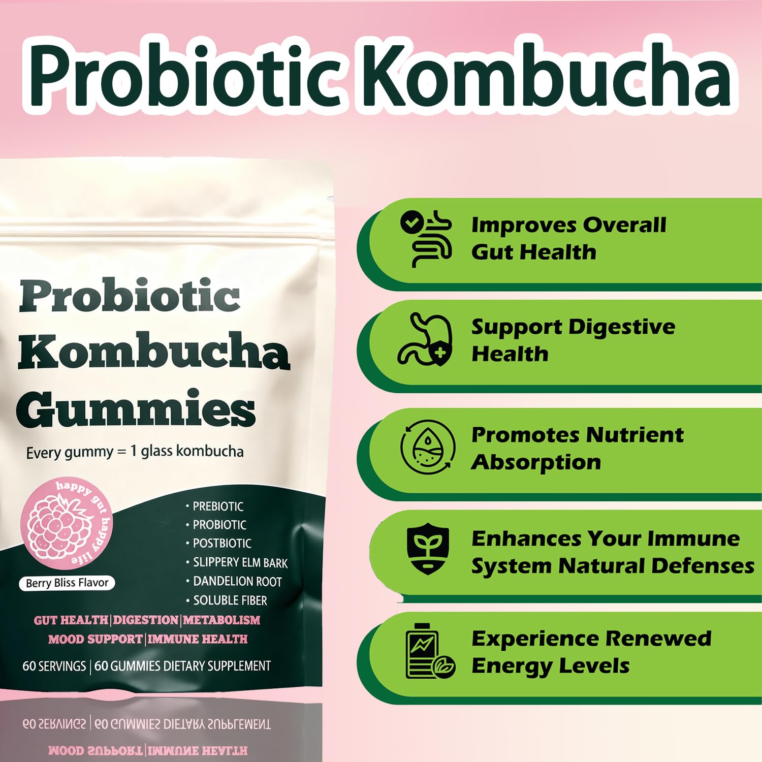Glo Vous Gummies Kombucha: dégustation quotidienne facile et plaisante