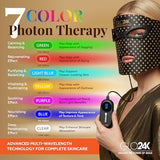 GLO24K masque visage diodes électroluminescentes et longueurs d’onde variées