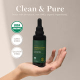 Global Healing Center Ashwagandha gouttes - emballage: format pratique pour usage quotidien.