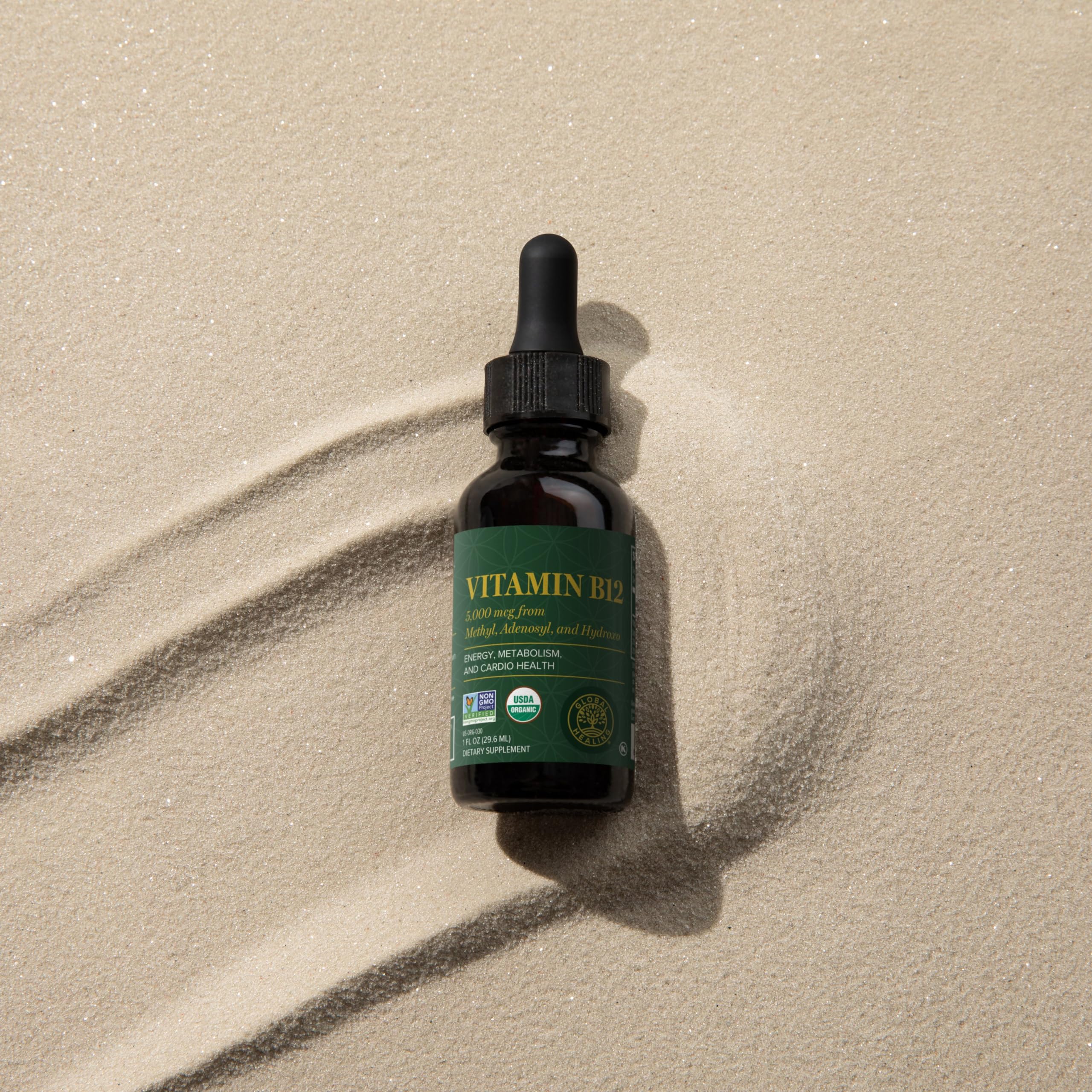 Global Healing Center B12 bio-certifié — ingrédients biologiques et sans allergènes