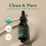 Global Healing Center B12 Sublingual, flacon liquide clair.