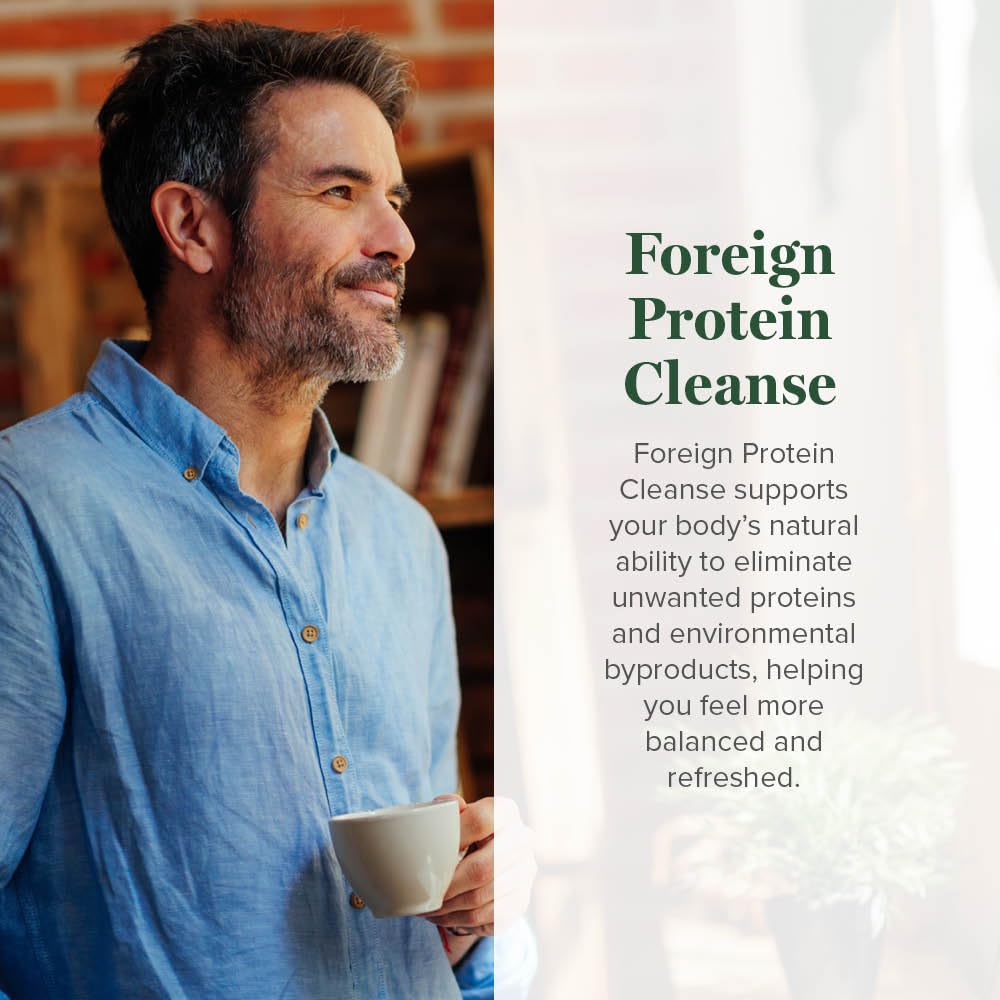 Global Healing Center Foreign Protein Cleanse – composition a base d'herbes, potentiels effets sur l'immunité.