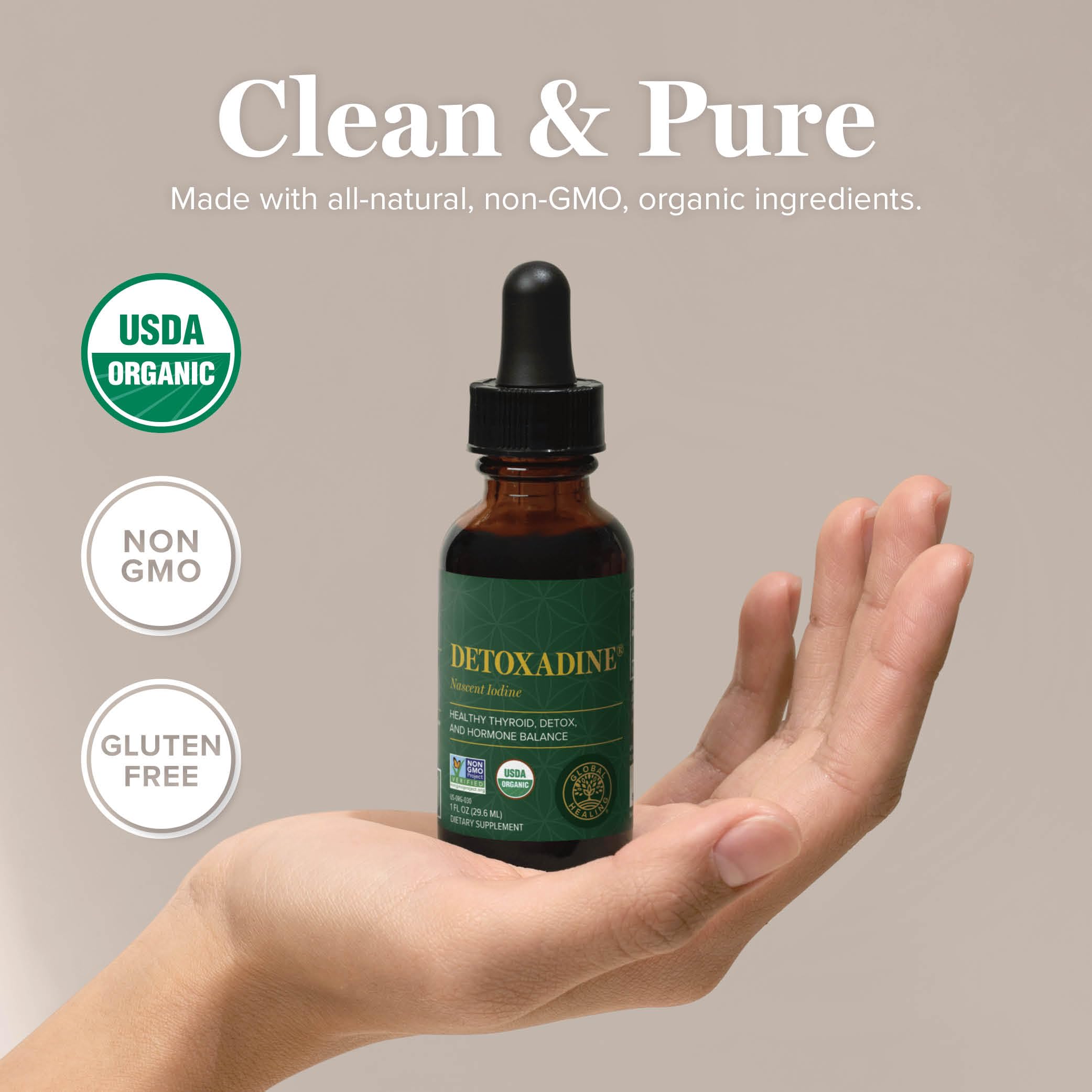 Produit Detoxadine fabriqué aux États‑Unis, contrôle qualité certifié cGMP.