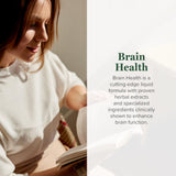 Global Healing Center Brain Health - ingrédients organiques visibles pour le cerveau.