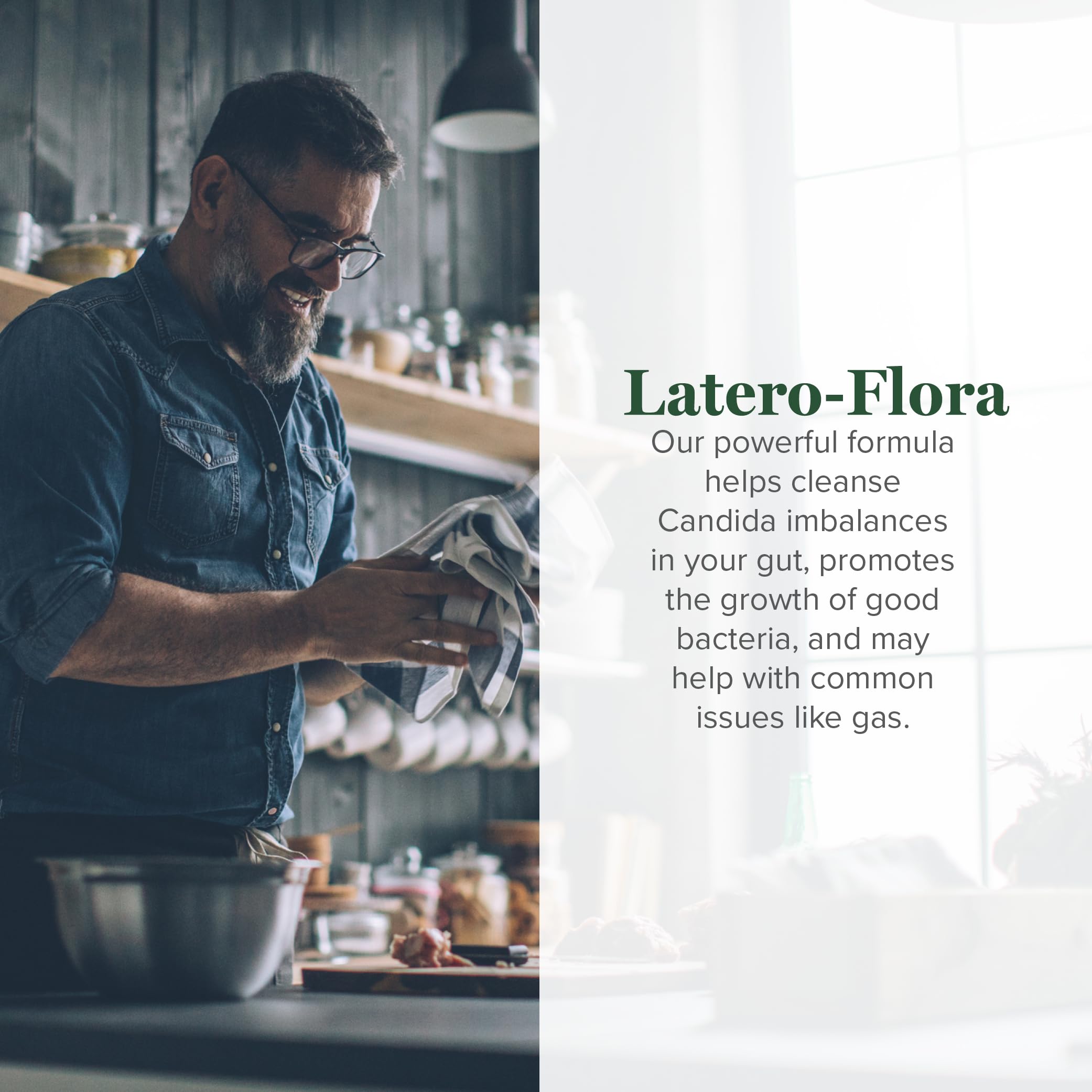 Latero-Flora par Global Healing Center, gélules pratiques pour routine digestive.