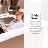 Global Healing Center Lithium Orotate 10 mg – Étiquette claire facilitant le choix du dosage.