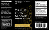 Global Healing Center ORMUS Terre Minéraux – étiquette élégante pour votre routine bien-être.