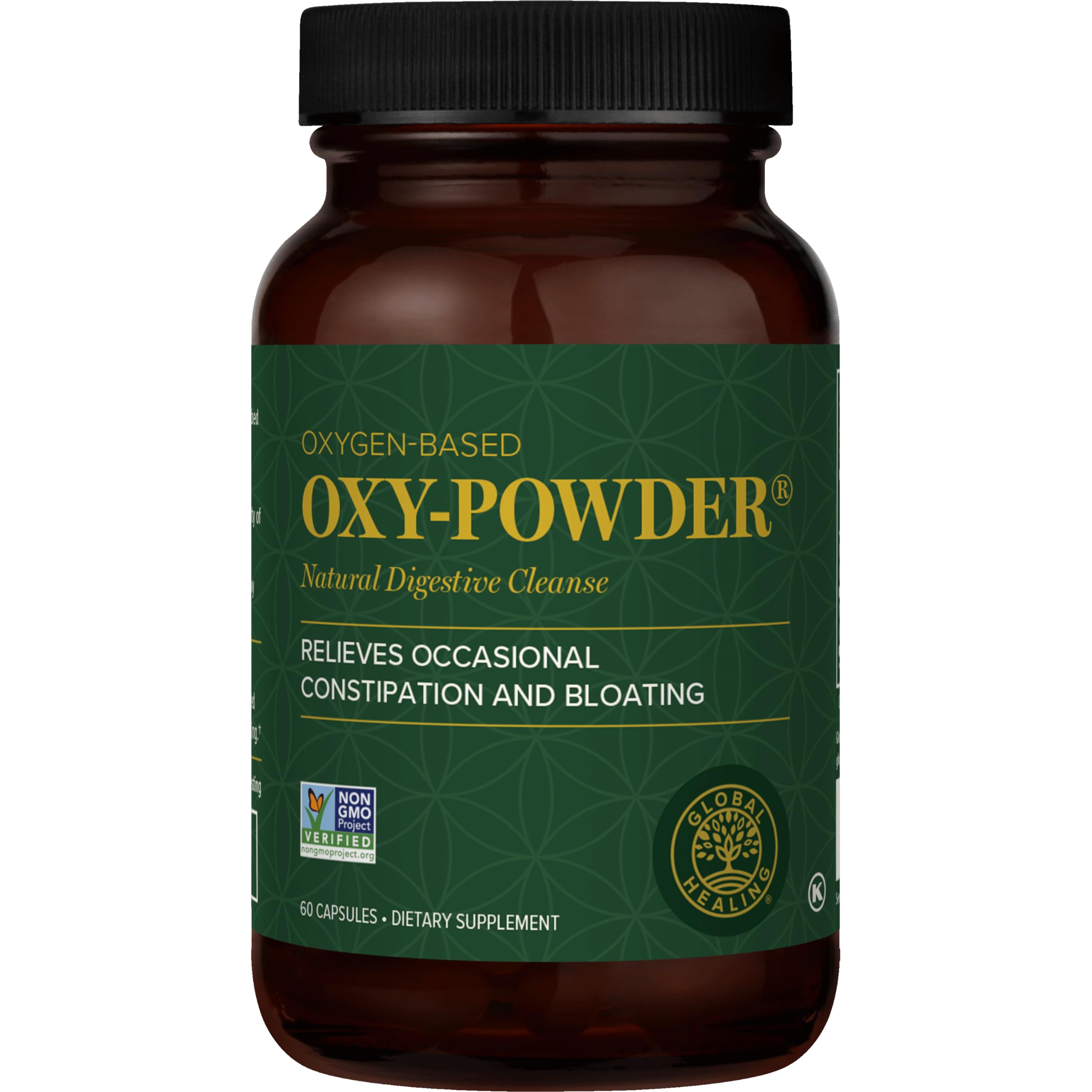 Global Healing Center Oxy-Powder – bouteille-pour, détox nocturne simple et pratique.