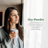Global Healing Center Oxy-Powder – gélules faciles à avaler pour une prise quotidienne pratique.