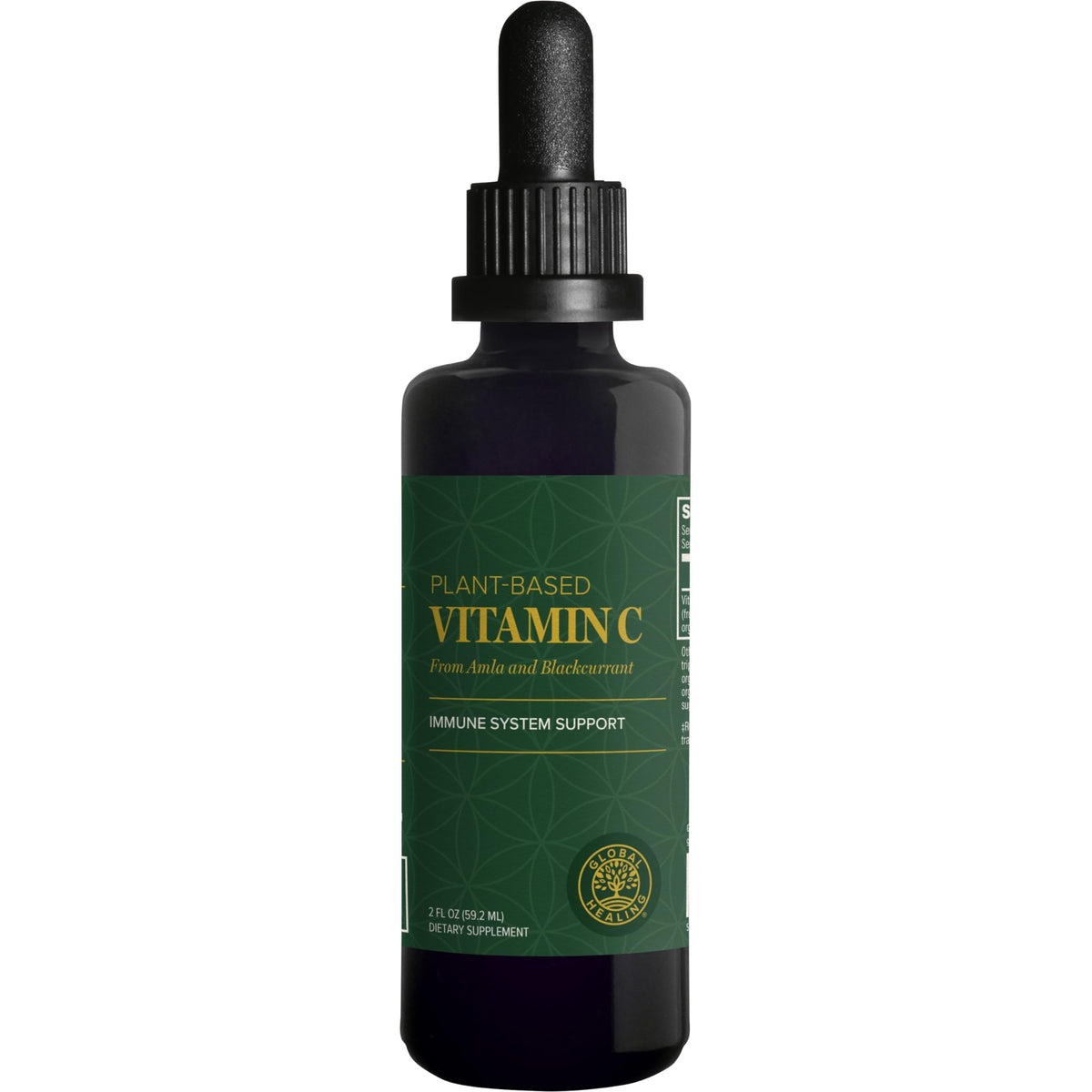 Global Healing Center Vitamine C en gouttes – flacon Bio, pratique et facile à doser.