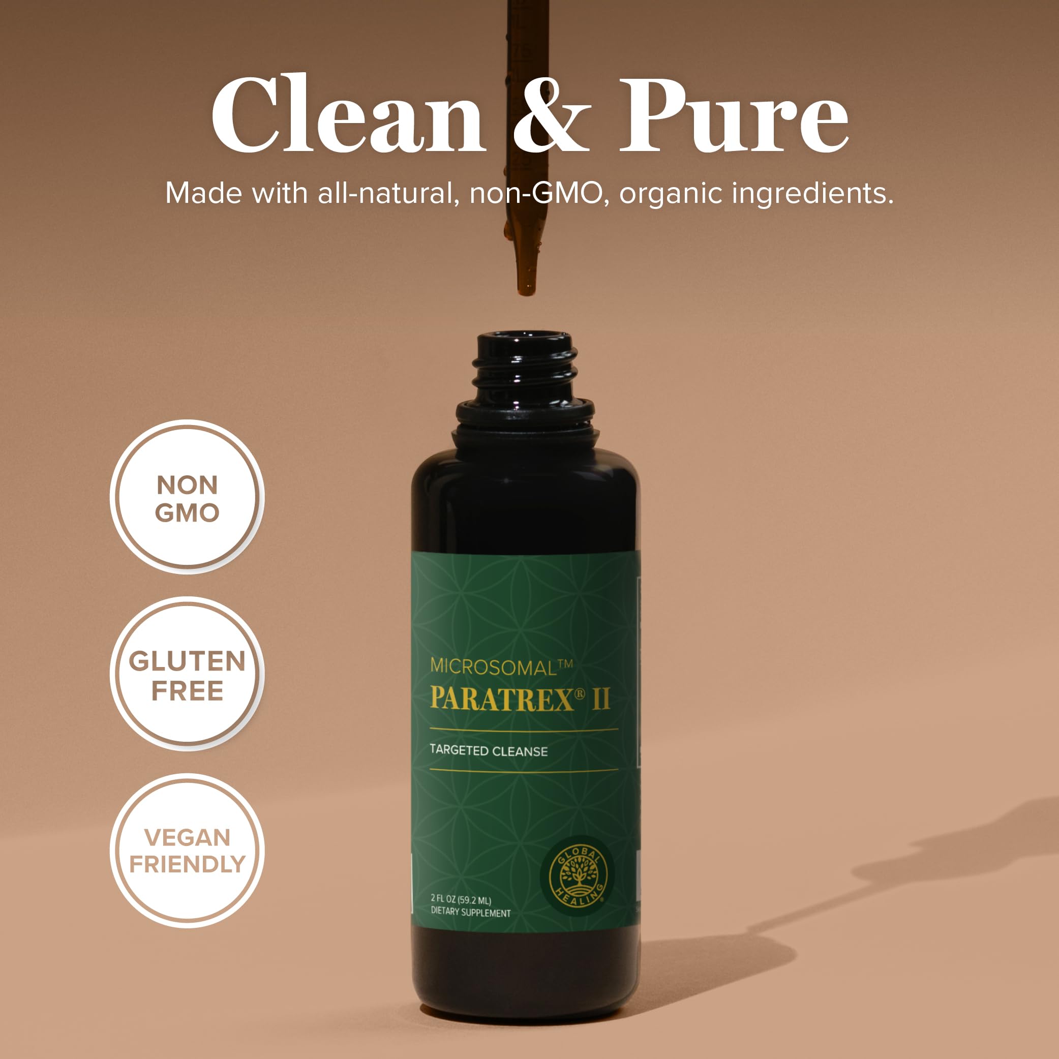 Goutte-à-goutte facilitant un dosage précis.
