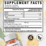 Gummies oméga-3 véganes Global Health Naturals, huile de lin, saveur orange naturelle.