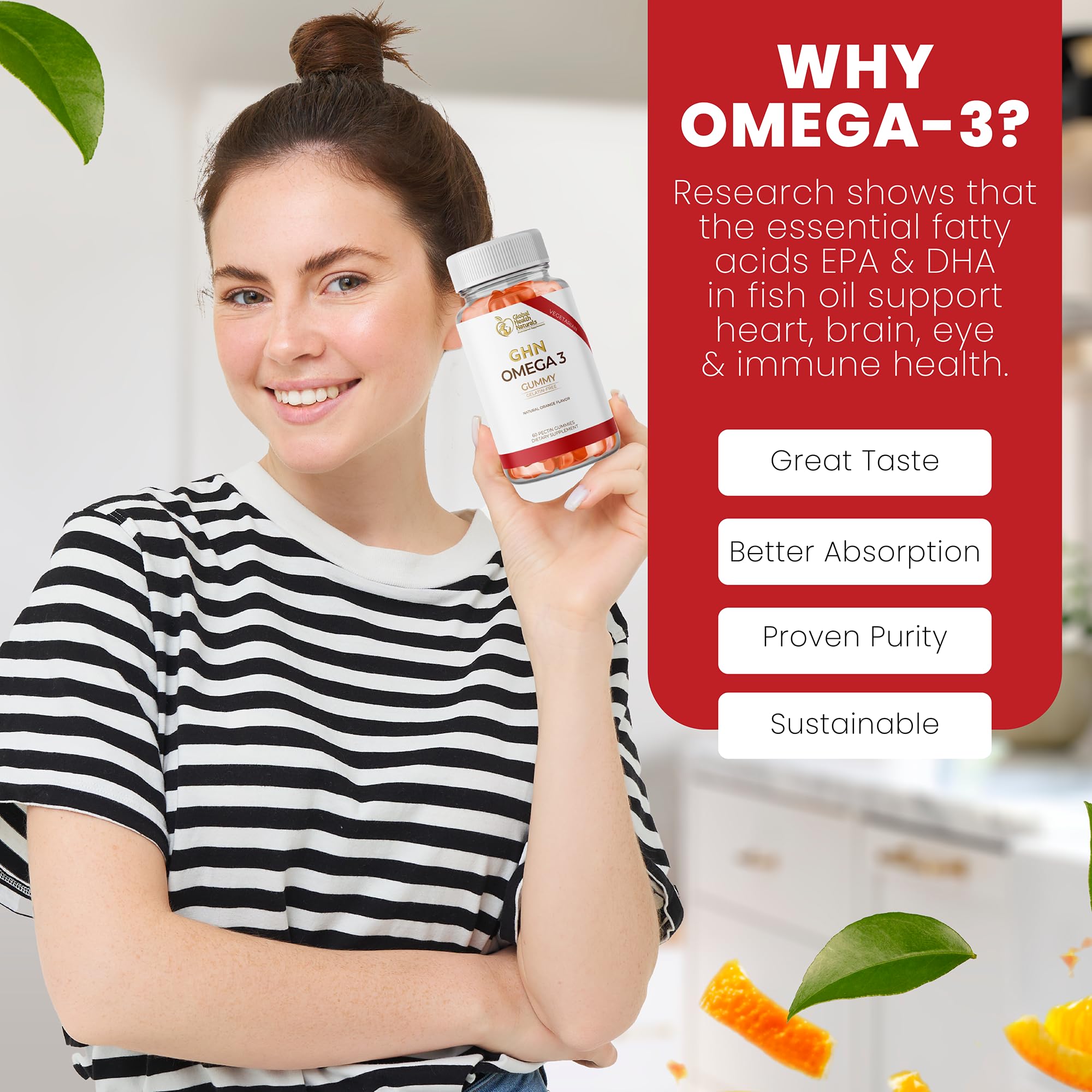 Visuel sans gluten ni soja, Global Health Naturals.