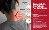 GLOBE Capsaicin crème: application épaule pour soulager les tensions.