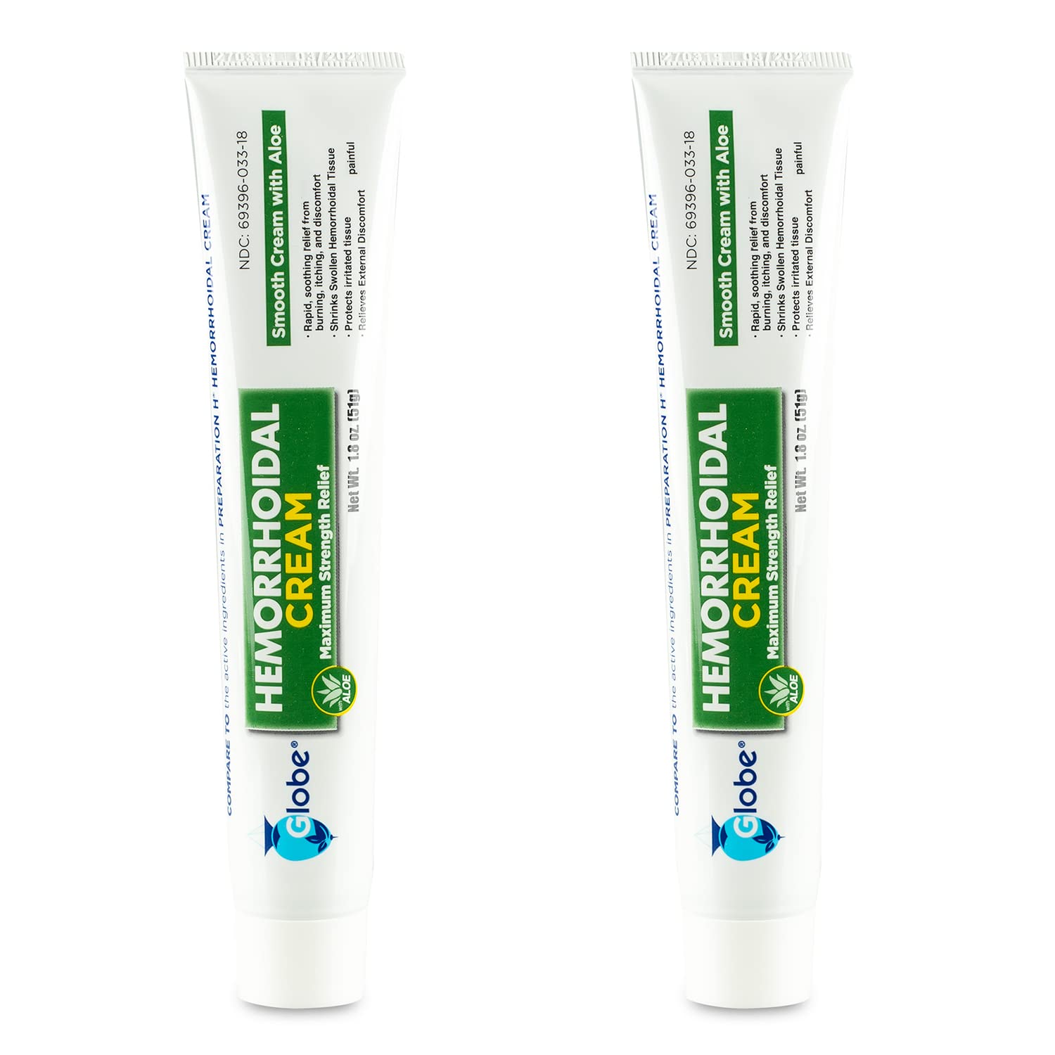 Crème Globe Hemorroidale pack-shot, soulagement prêt à l’emploi.