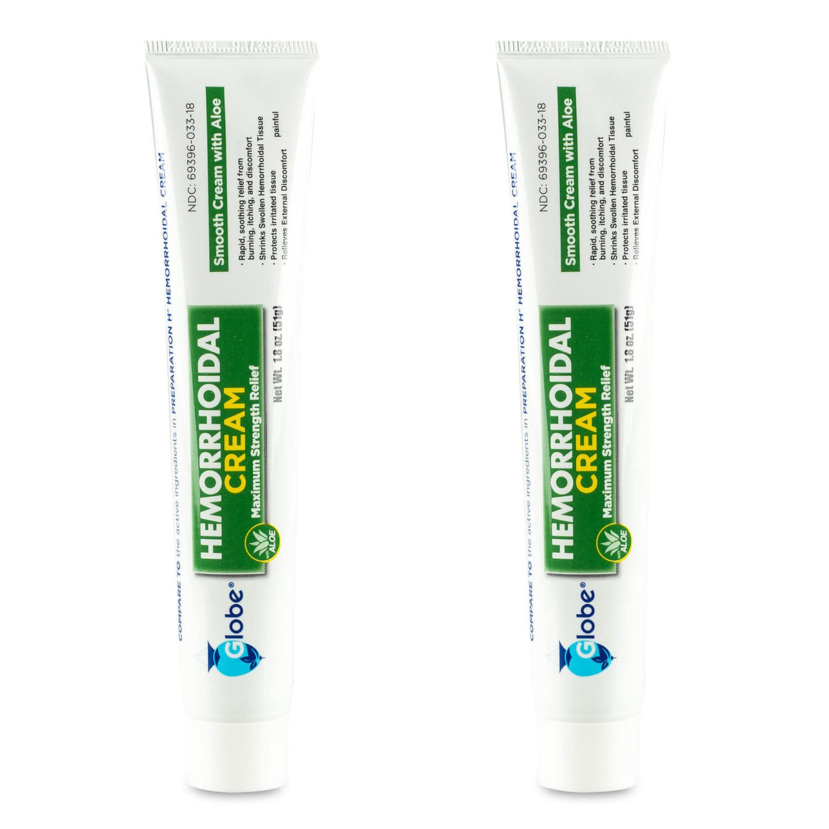 Crème Globe Hemorroidale pack-shot, soulagement prêt à l’emploi.