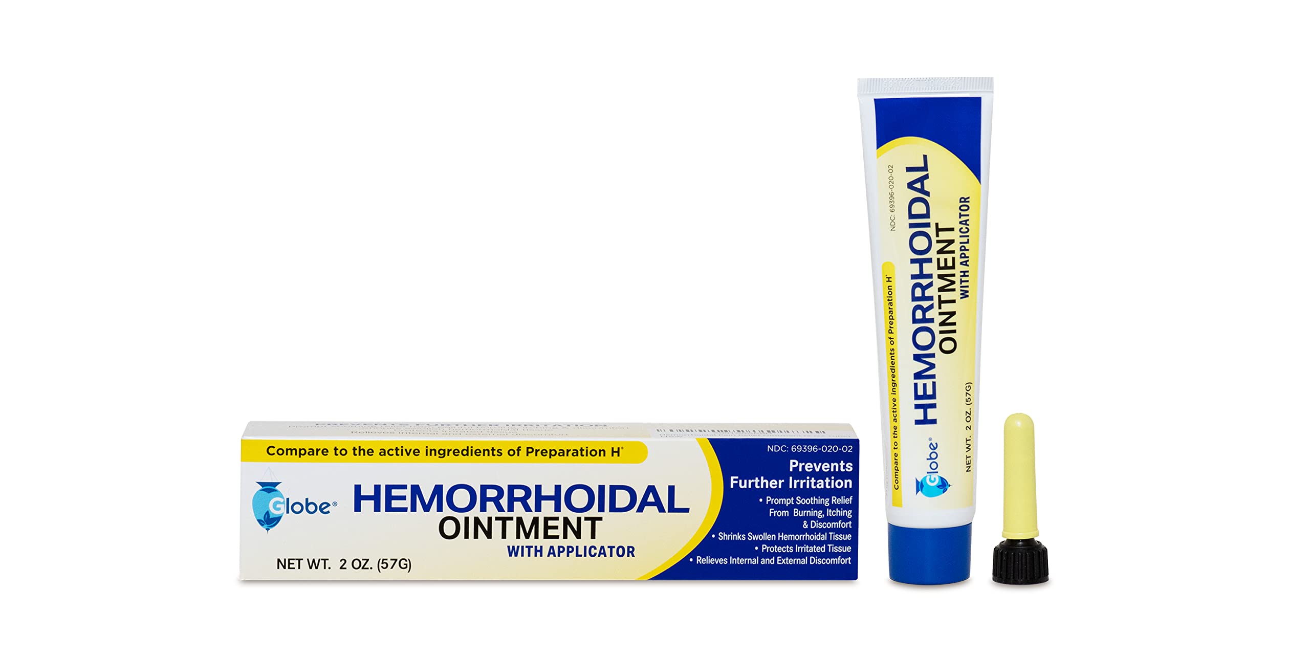 Globe Pommade hémorroïdale – relief des irritations après application.