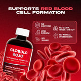 Globulo Rojo: formule fer-b12 à libération lente pour estomac plus doux.
