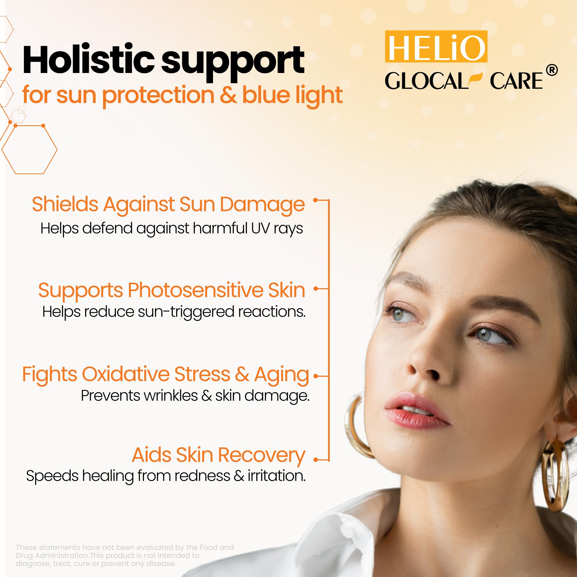 GlocalCare Helio, focus sur polypodium leucotomos et antioxydants clés.