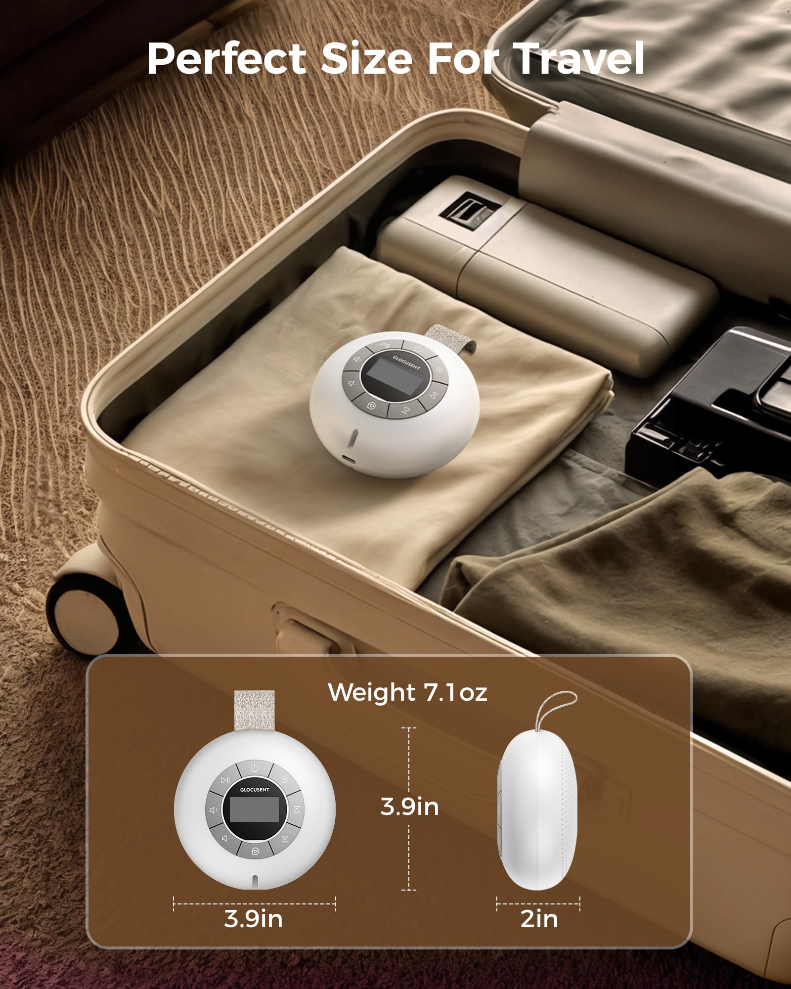 Glocusent câble charge usb-c inclus pour recharge rapide.