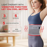 GLOHFAN Ceinture lumière infrarouge, stimulation des tissus profonds pour la détente.