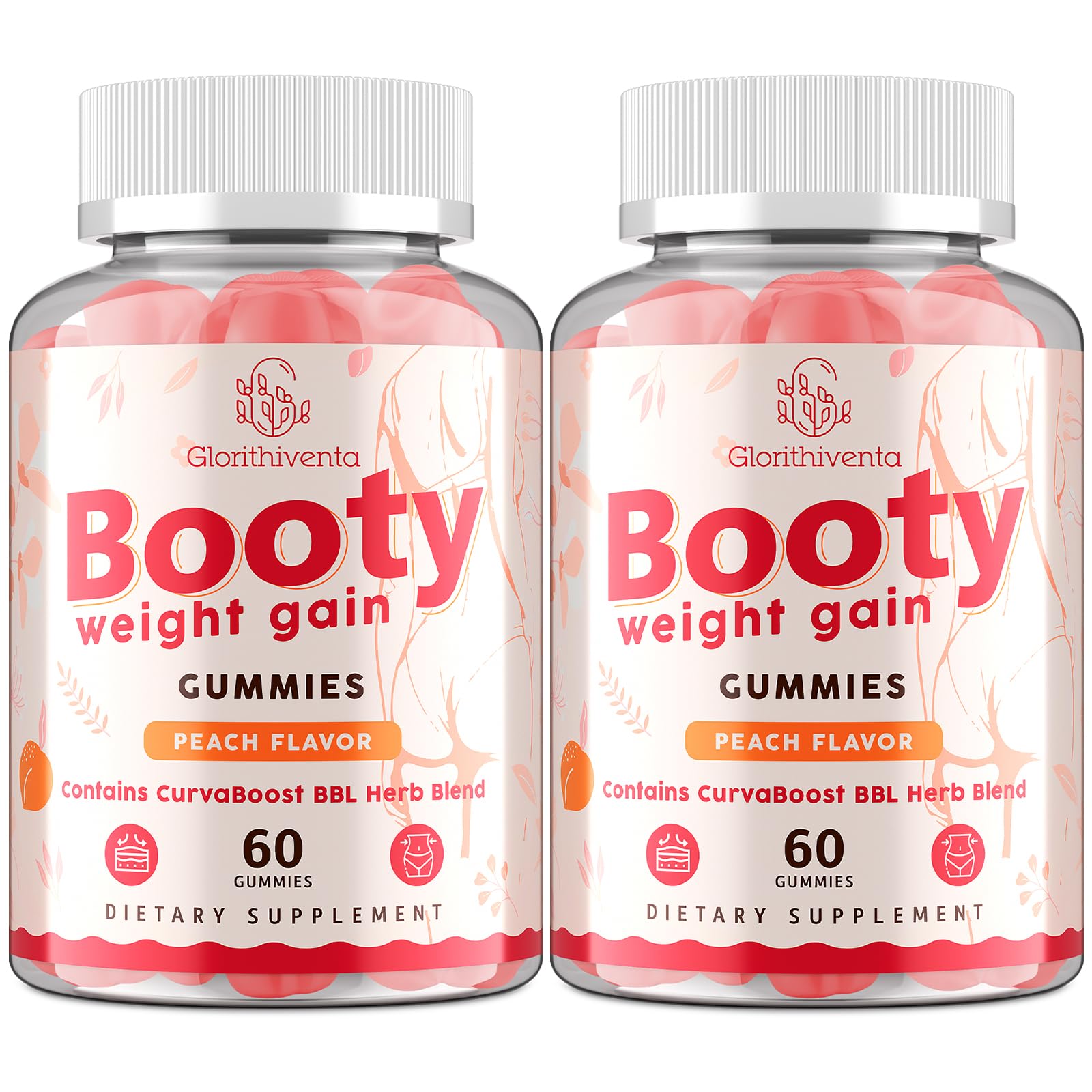 Gommes Glorithiventa Booty sur bouteille, routine pratique et plaisir discret.