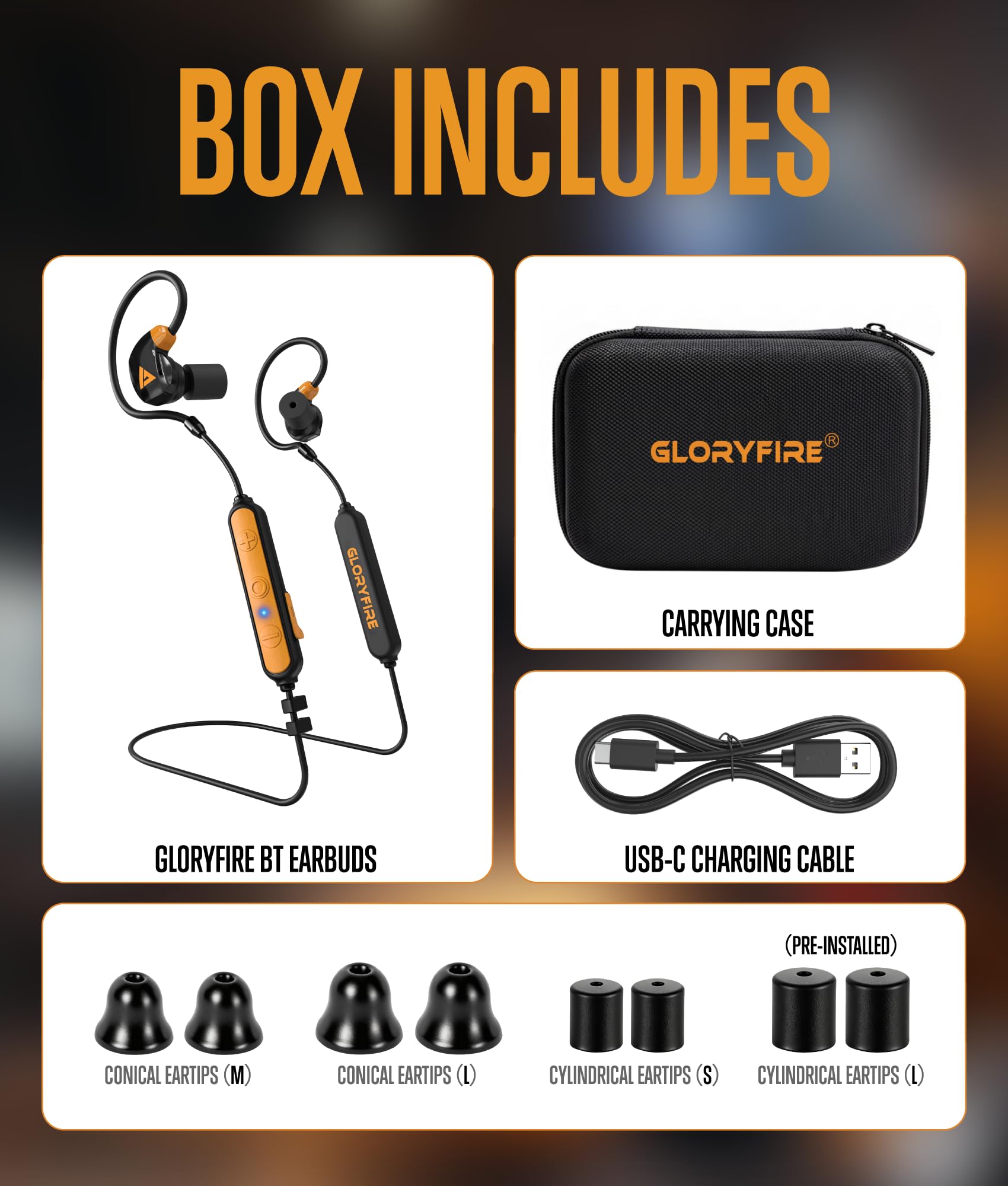GLORYFIRE étui EVA et sangle faciles à transporter sur le terrain