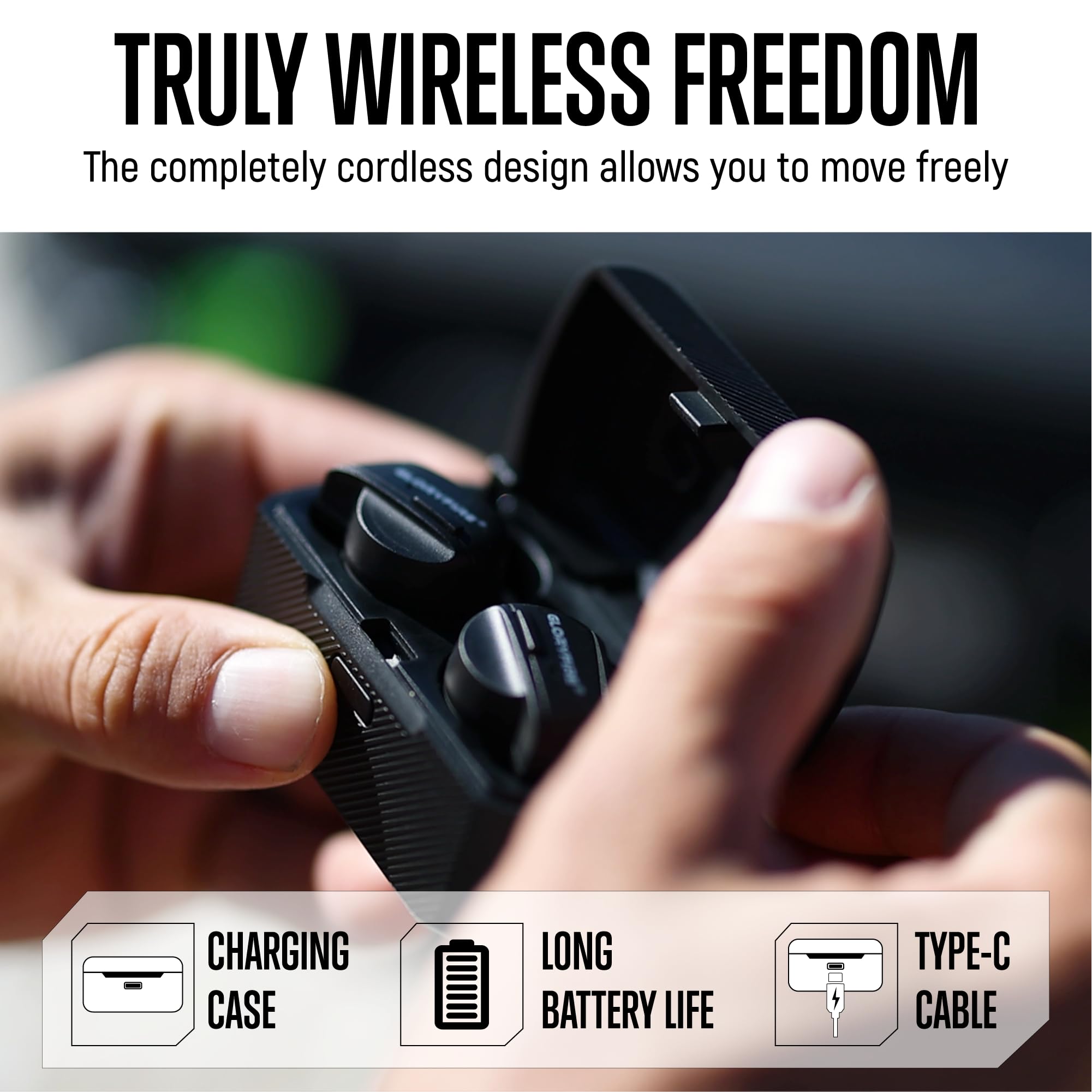 GLORYFIRE: étui de recharge et attache-silicone anti-perte pratiques.