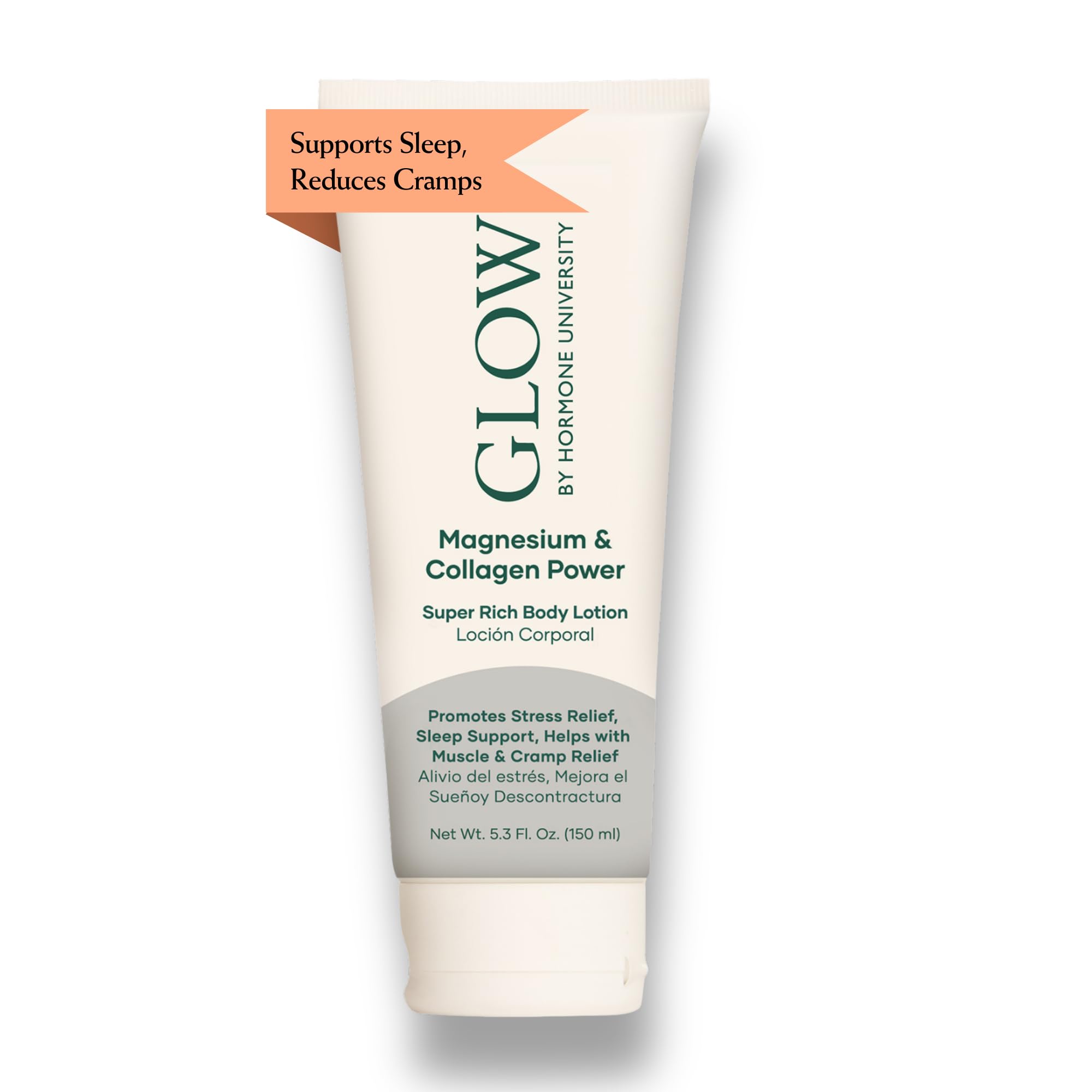 Glow Botanica – bouteille de lotion magnésium collagène pour nourrir la peau