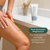 Application sur les mains avec Glow Botanica pour détendre les muscles