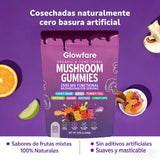 Glowfare bonbons gélifiés bouteille visible, format pratique pour la routine.