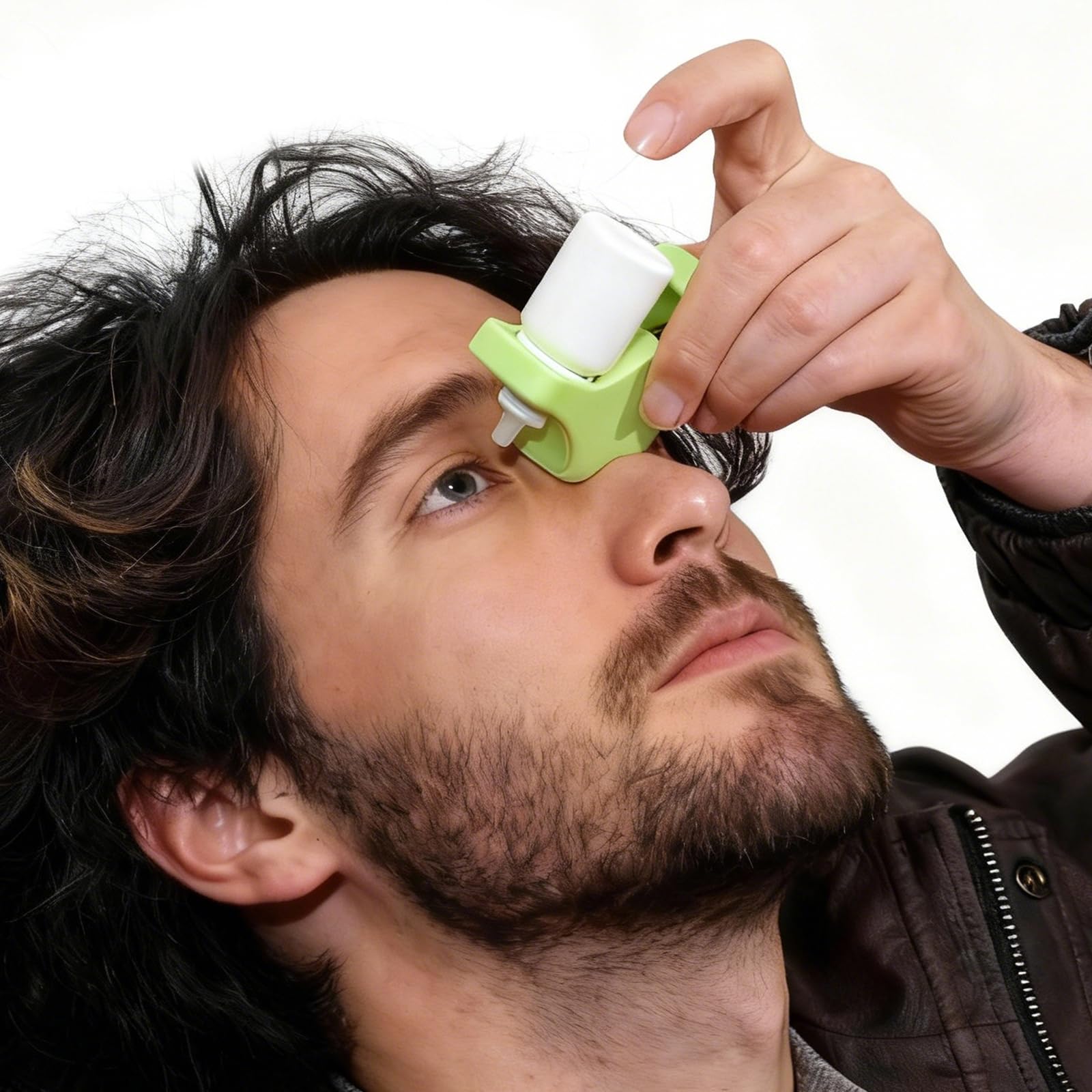 Gloxlite Guide Goutttes Yeux Portable facilite l'application précise lors de déplacements.