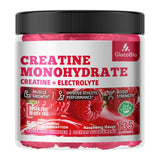 GlucoBio Gommes Creatine Monohydrate Électrolytes framboise – hydratation légère pendant l’effort.