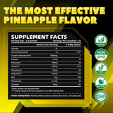 GlucoBio Créatine Monohydrate Gommes Muscles Ananas – aide à la récupération après l'effort.
