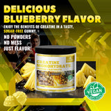 GlucoBio Créatine Monohydrate Gommes Vegan Ananas – sans gélatine pour plus de choix.