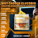 GlucoBio Gummies Créatine Monohydrate: prise de trois gommes pour une dose aisée.