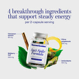 Étiquette nutritionnelle Anti-Spike avec extrait de mûrier et polyphénols.