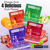 Glucose SOS – dose précise de 15 g par sachet.