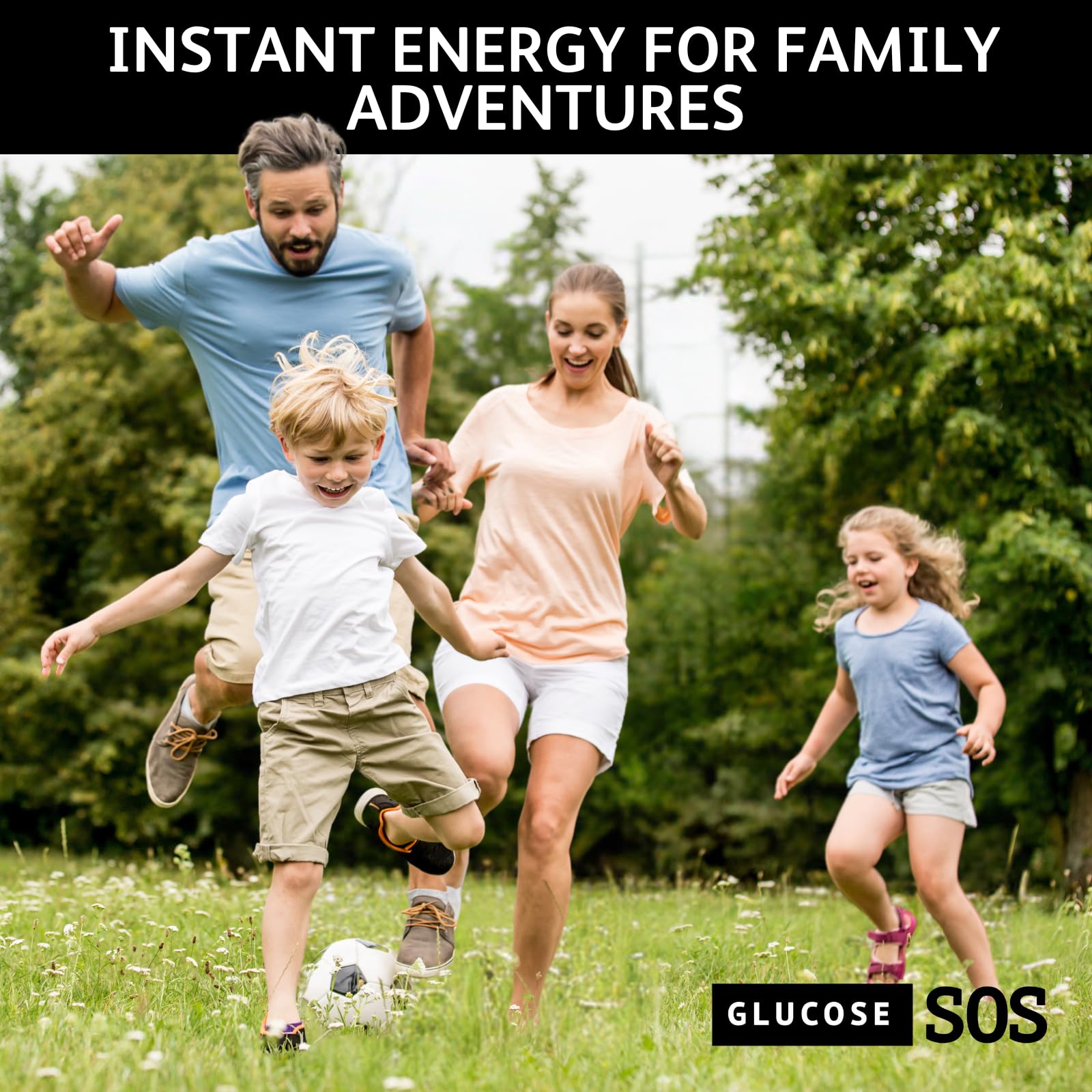 Glucose SOS – emballage non périssable pour stock sûr à la maison.