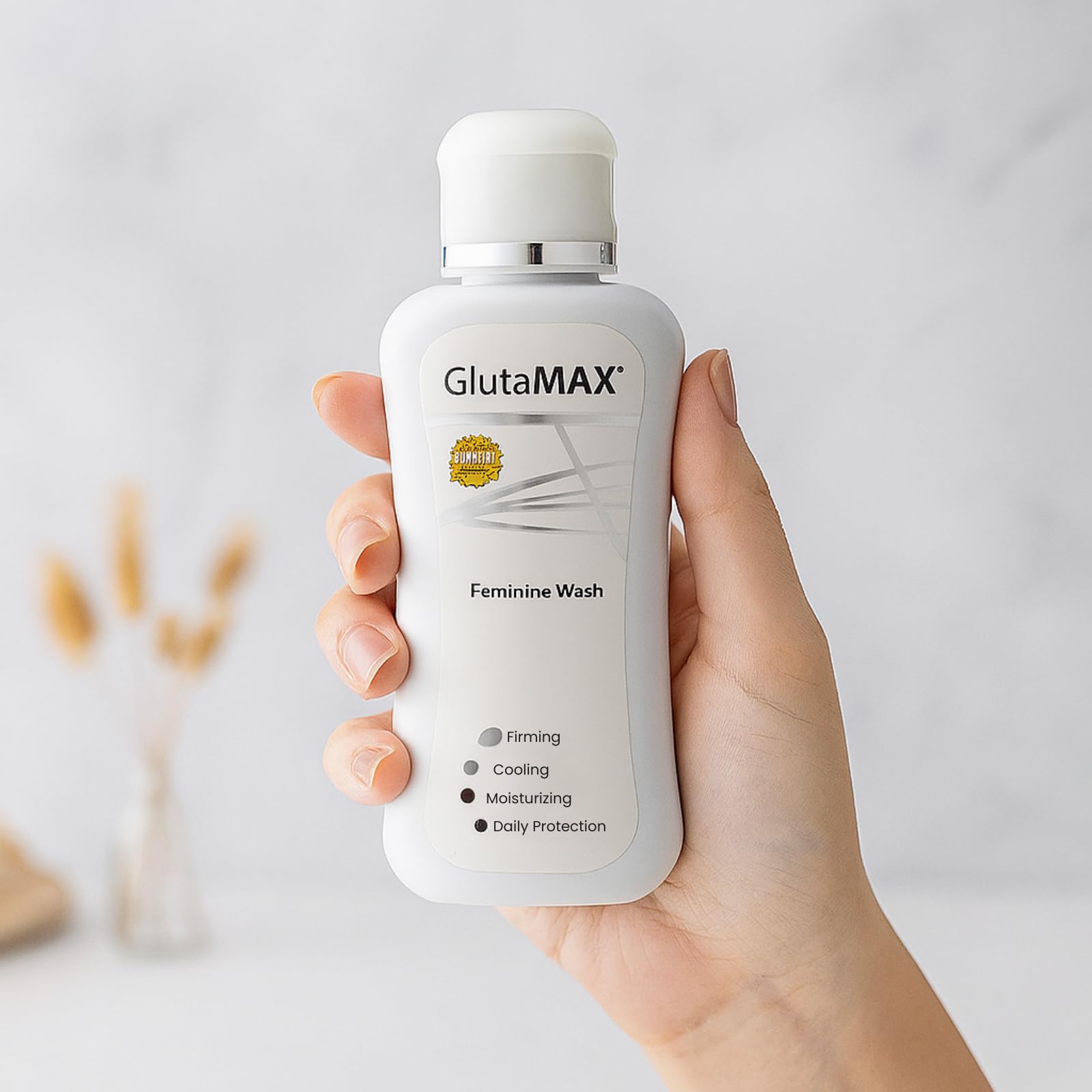 GlutaMAX application quotidienne hygiène intime, pratique et douce.