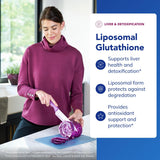 Pure Encapsulations glutathion liposomale Setria – mise en avant du soutien hépatique.