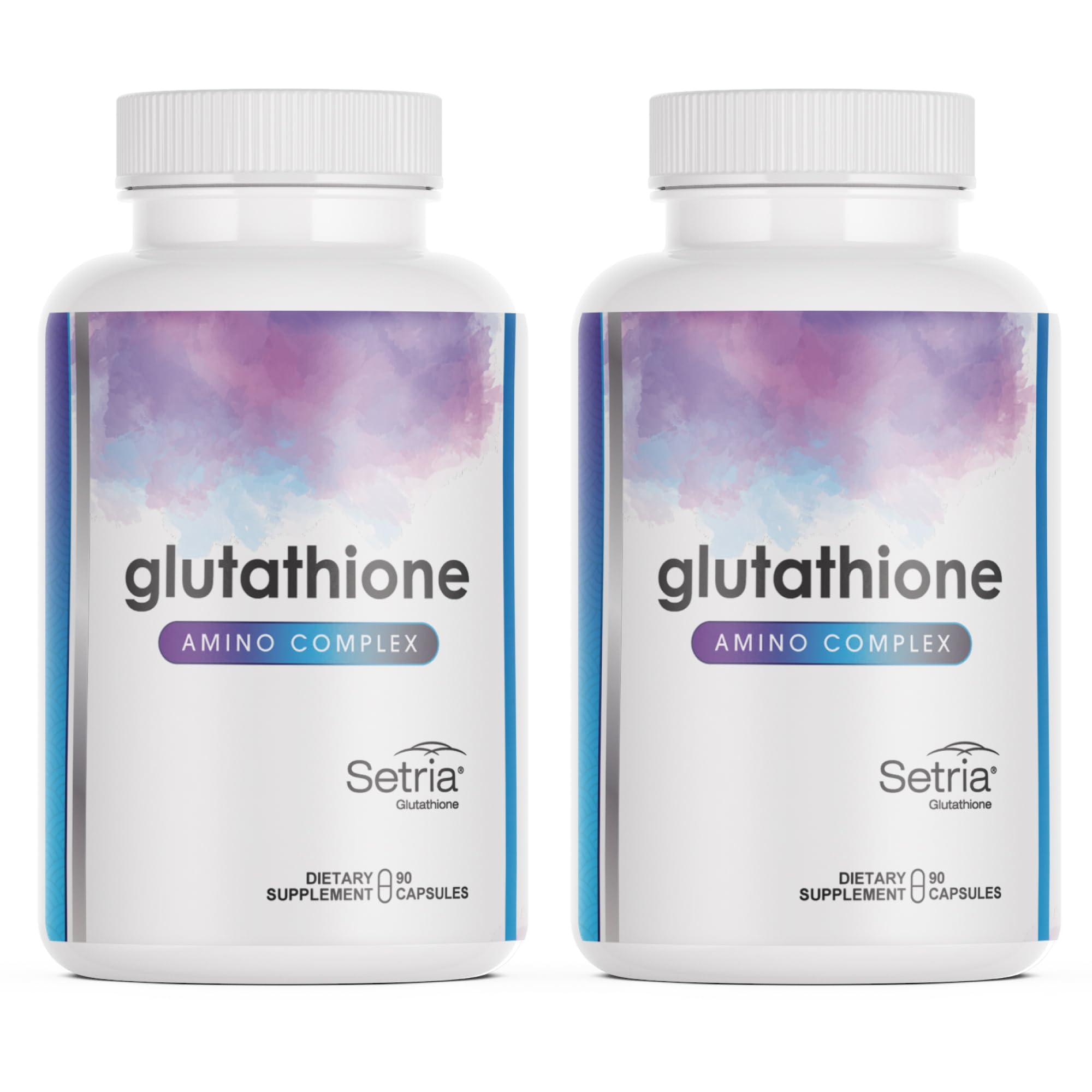 Glutathione Amino Complex – bouteille 90 capsules pour soutien énergie et détox.